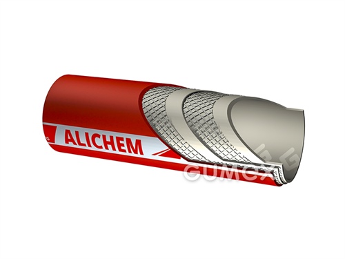 Potravinová hadica na tekuté požívatiny ALICHEM, 13/23mm, FDA, 15bar (pri 20°C)/-0,5bar, EPDM/EPDM, -40°C/+120°C, červená